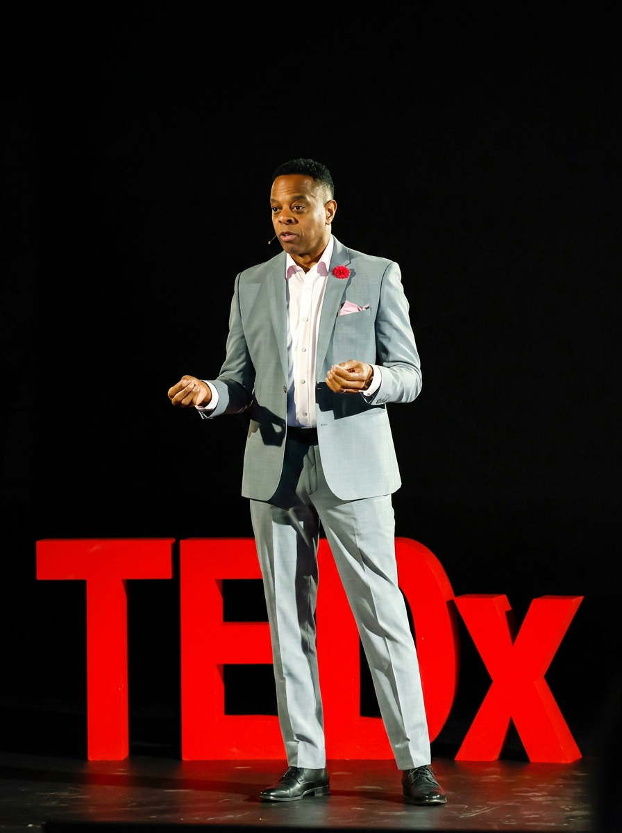 Brandon Knight delivering a TEDx keynote
